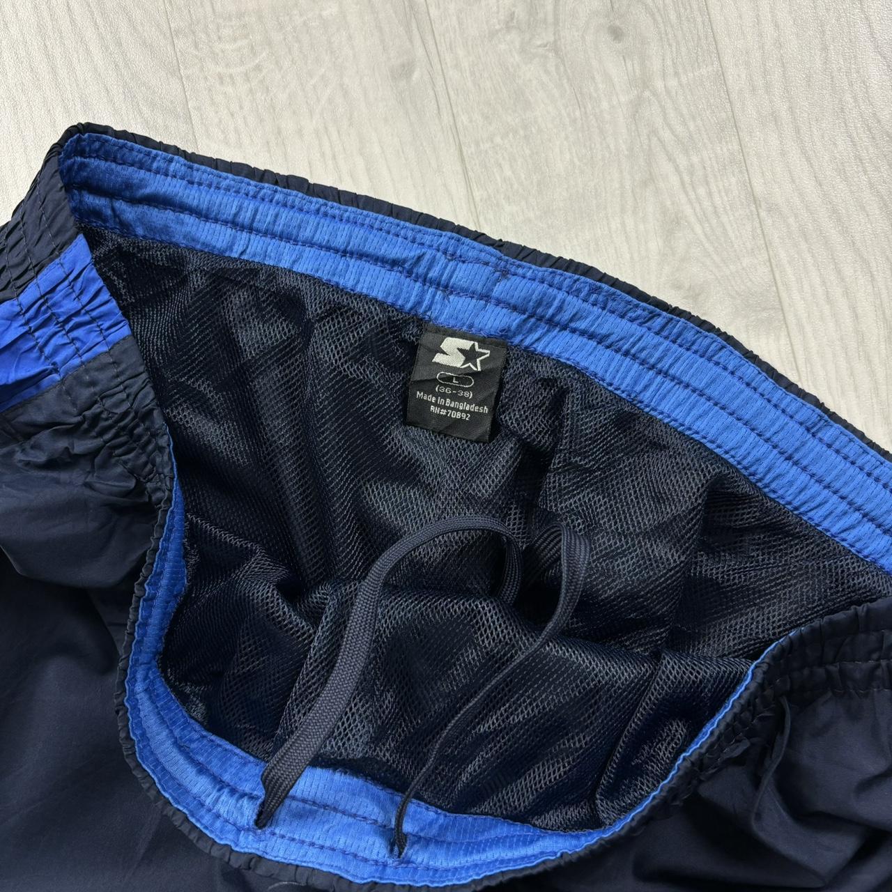 VINTAGE Y2K STARTER BAGGY TRACKSUIT BOTTOMS NAVY