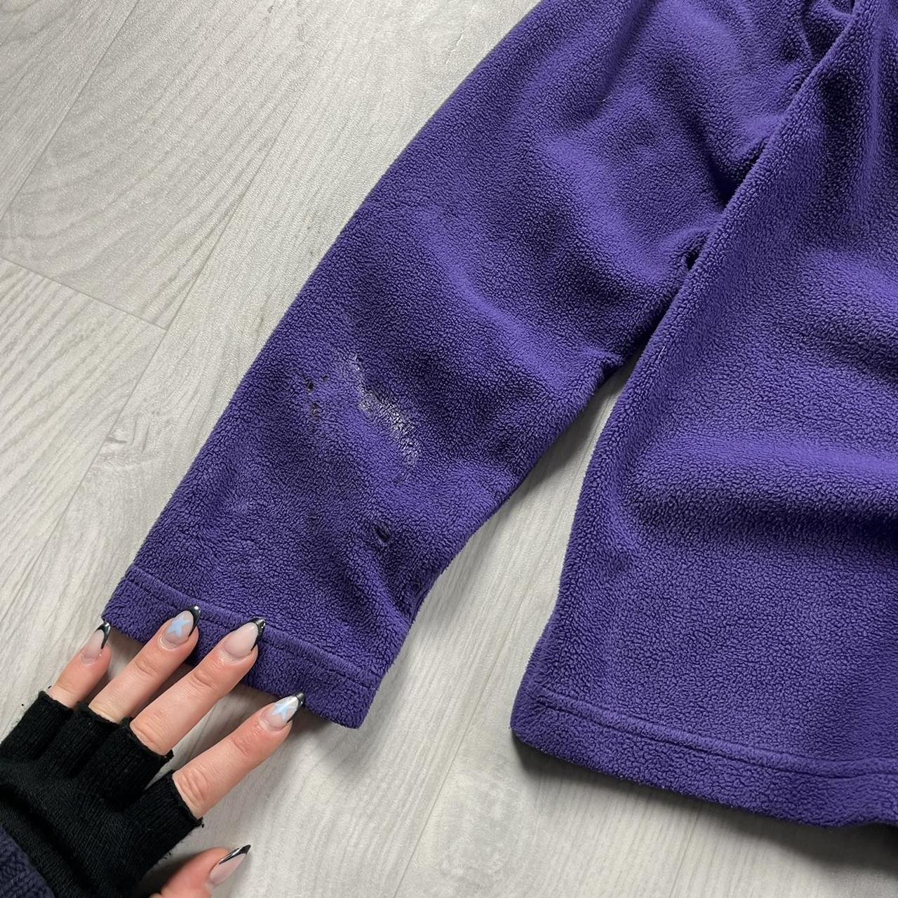 VINTAGE Y2K NIKE TEAM QUARTER ZIP TECHNICAL FLEECE PURPLE