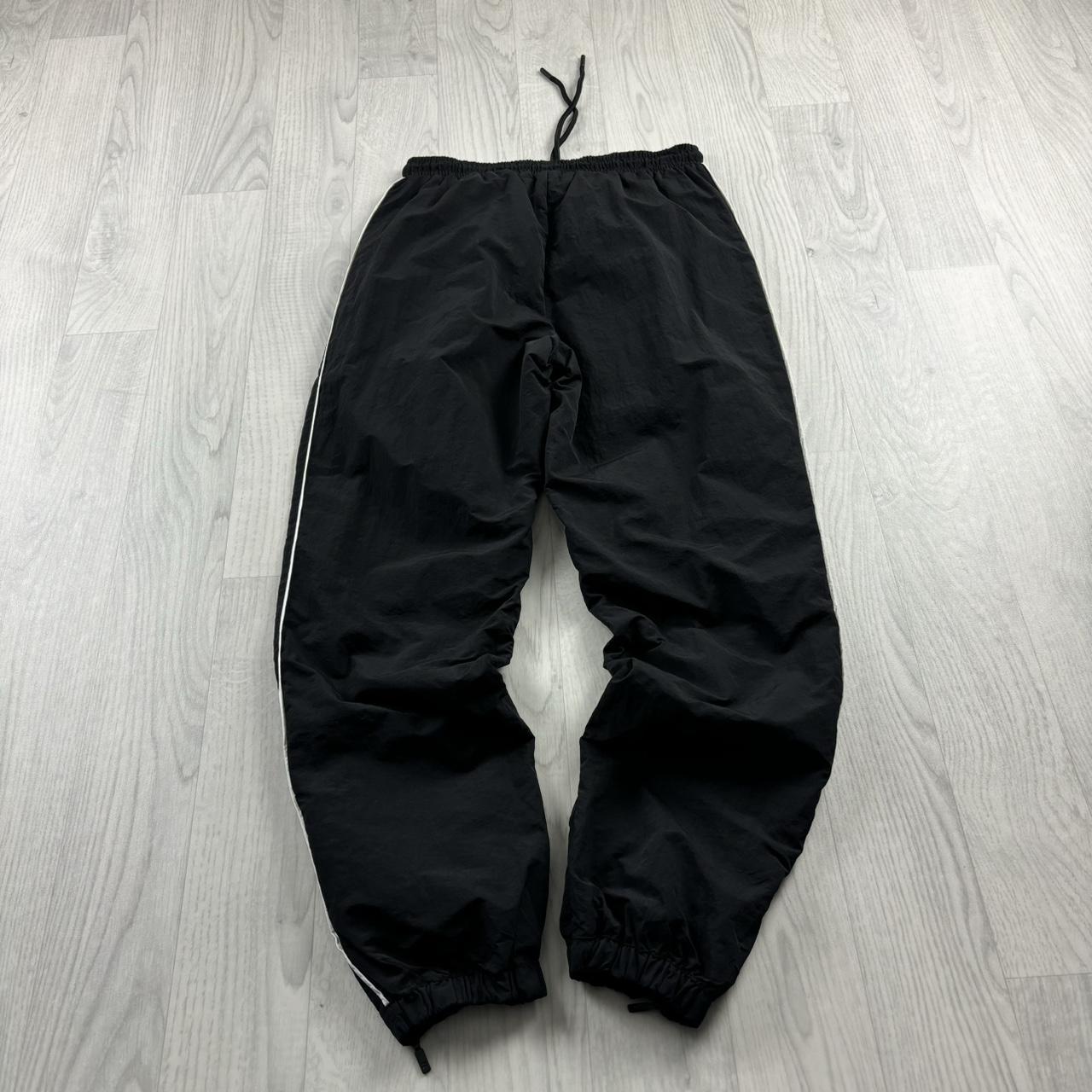 VINTAGE Y2K FILA STRAIGHT LEG BAGGY TRACKSUIT BOTTOMS BLACK