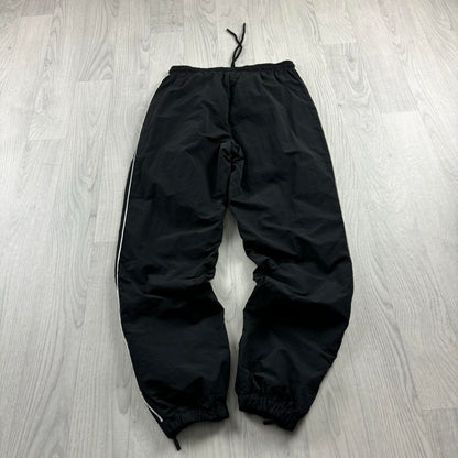 VINTAGE Y2K FILA STRAIGHT LEG BAGGY TRACKSUIT BOTTOMS BLACK