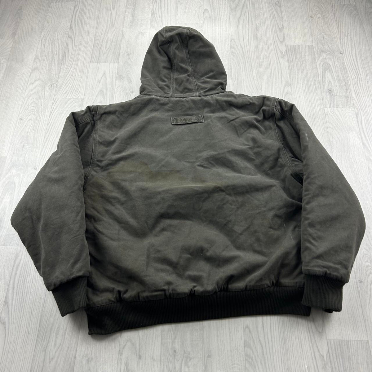 VINTAGE Y2K CABELAS HOODED WORKWEAR BOMBER JACKET KHAKI