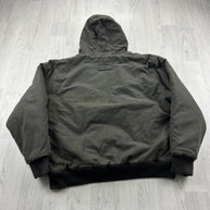 VINTAGE Y2K CABELAS HOODED WORKWEAR BOMBER JACKET KHAKI