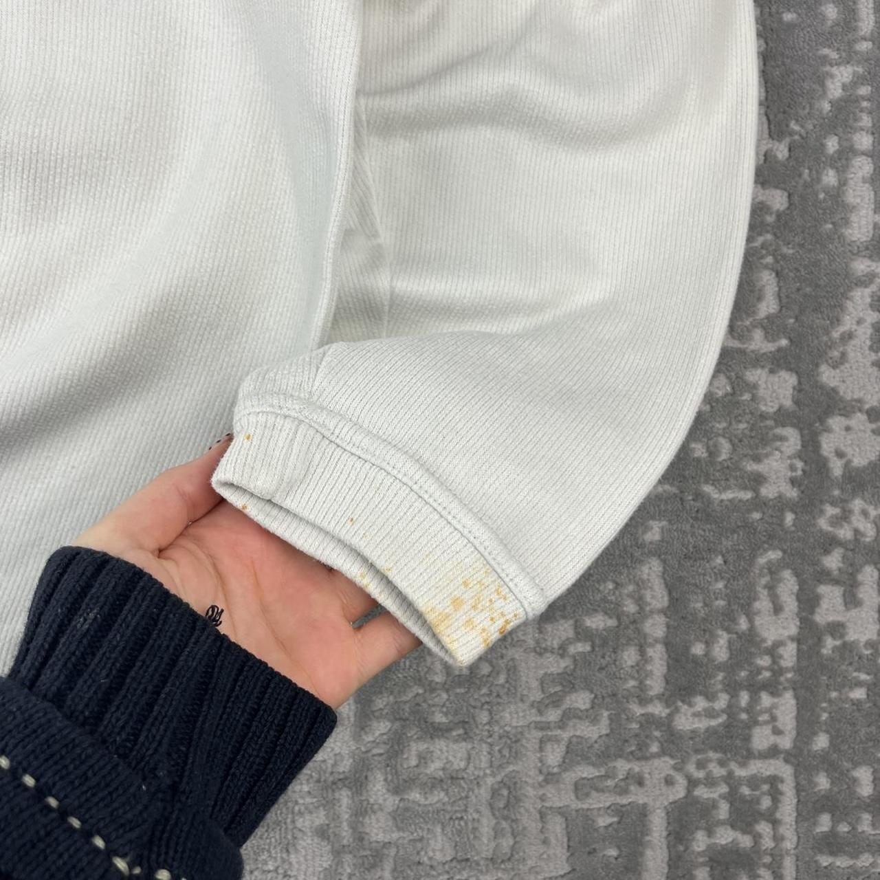 VINTAGE Y2K QUIKSILVER SPELL OUT BOXY SWEATSHIRT CREAM