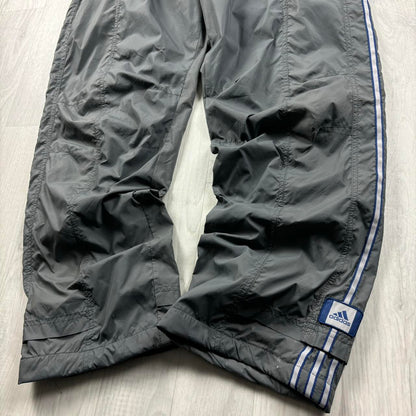 VINTAGE Y2K ADIDAS BAGGY TRACKSUIT BOTTOMS GREY