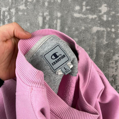 VINTAGE Y2K CHAMPION BOXY SWEATSHIRT BABY PINK