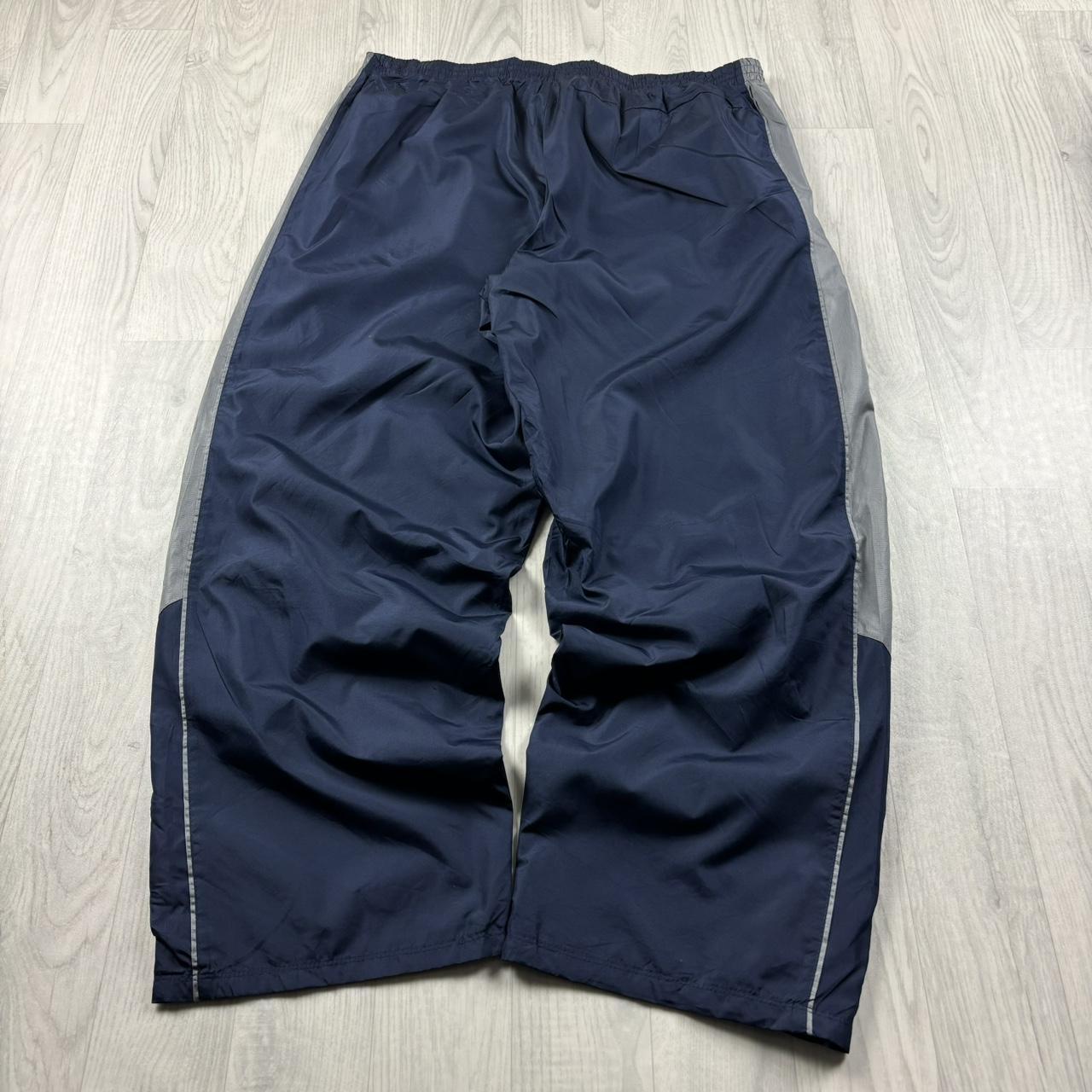 VINTAGE Y2K STARTER WIDE LEG TRACKSUIT BOTTOMS NAVY