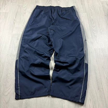 VINTAGE Y2K STARTER WIDE LEG TRACKSUIT BOTTOMS NAVY