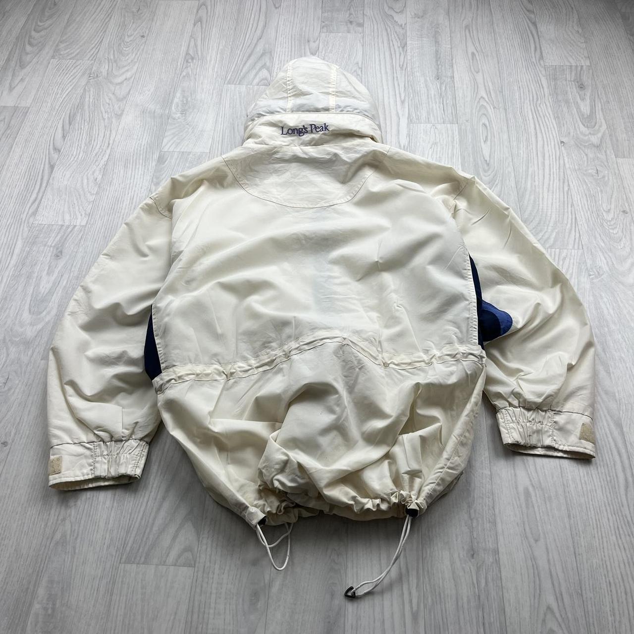 VINTAGE 00s COLUMBIA TECHNICAL UTILITY HEAVY SKI JACKET CREAM
