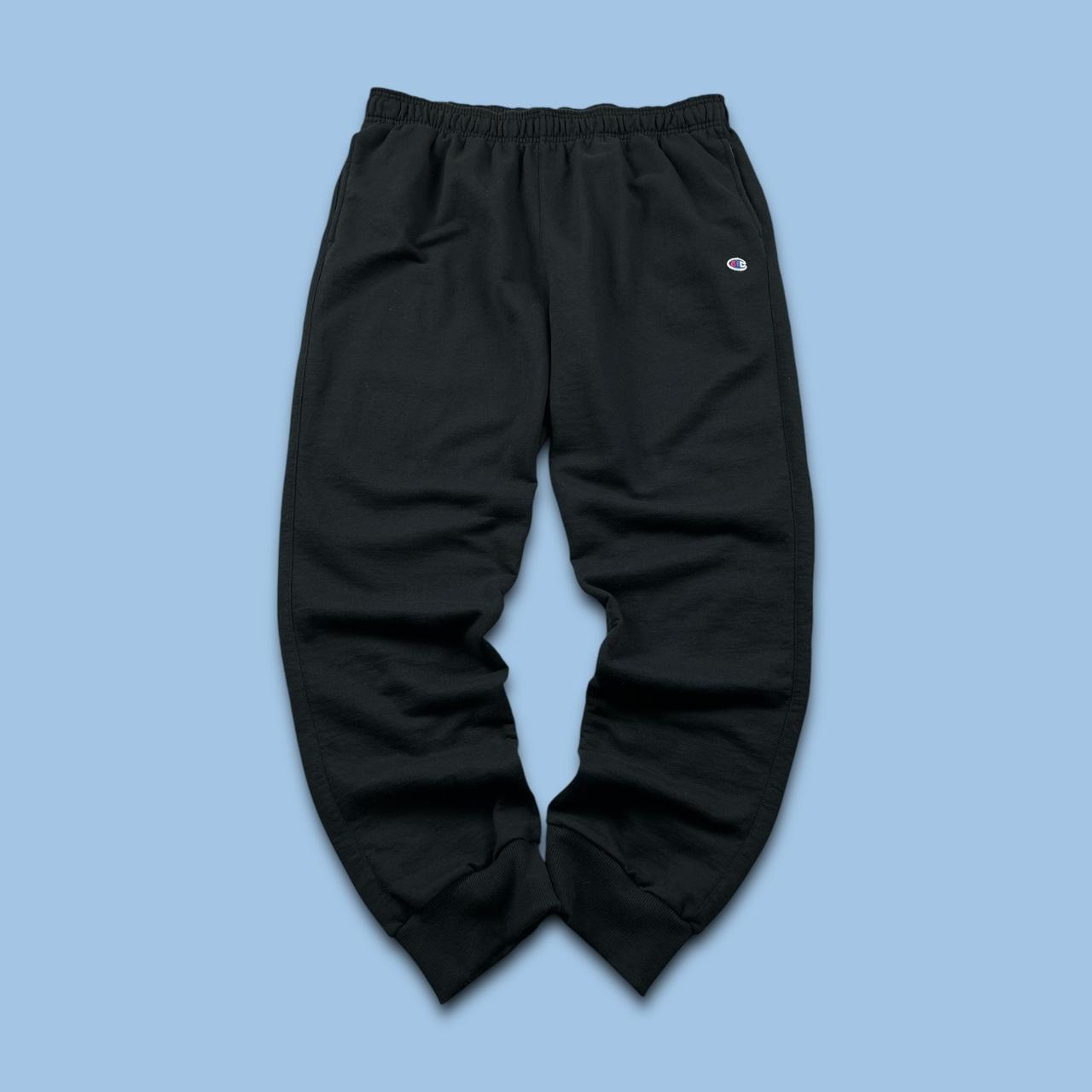 VINTAGE 00s CHAMPION BAGGY COTTON SWEATPANTS BLACK