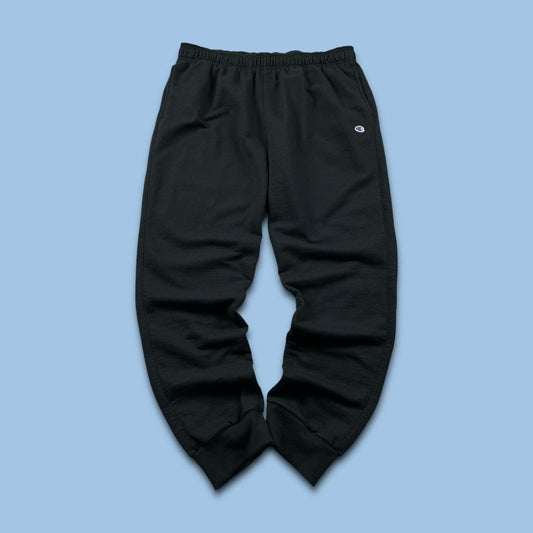 VINTAGE 00s CHAMPION BAGGY COTTON SWEATPANTS BLACK