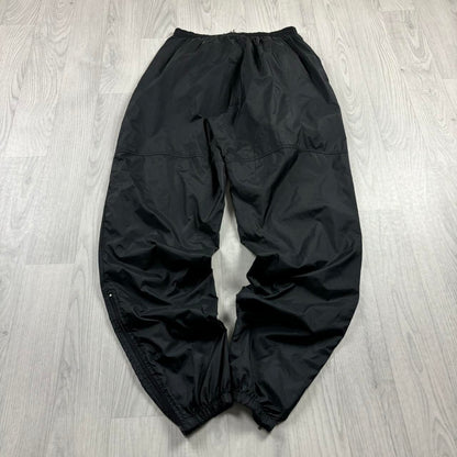 VINTAGE 90s NIKE BAGGY SHELL TRACKSUIT BOTTOMS BLACK