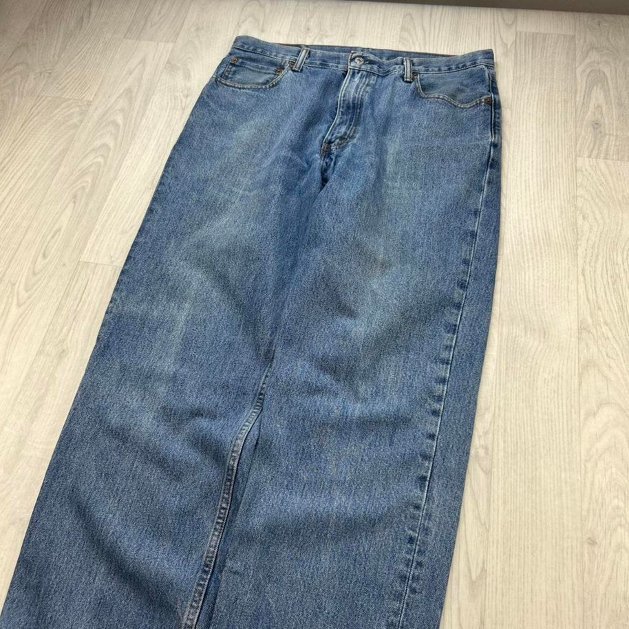 VINTAGE 00s LEVIS 550 BAGGY JEANS BLUE