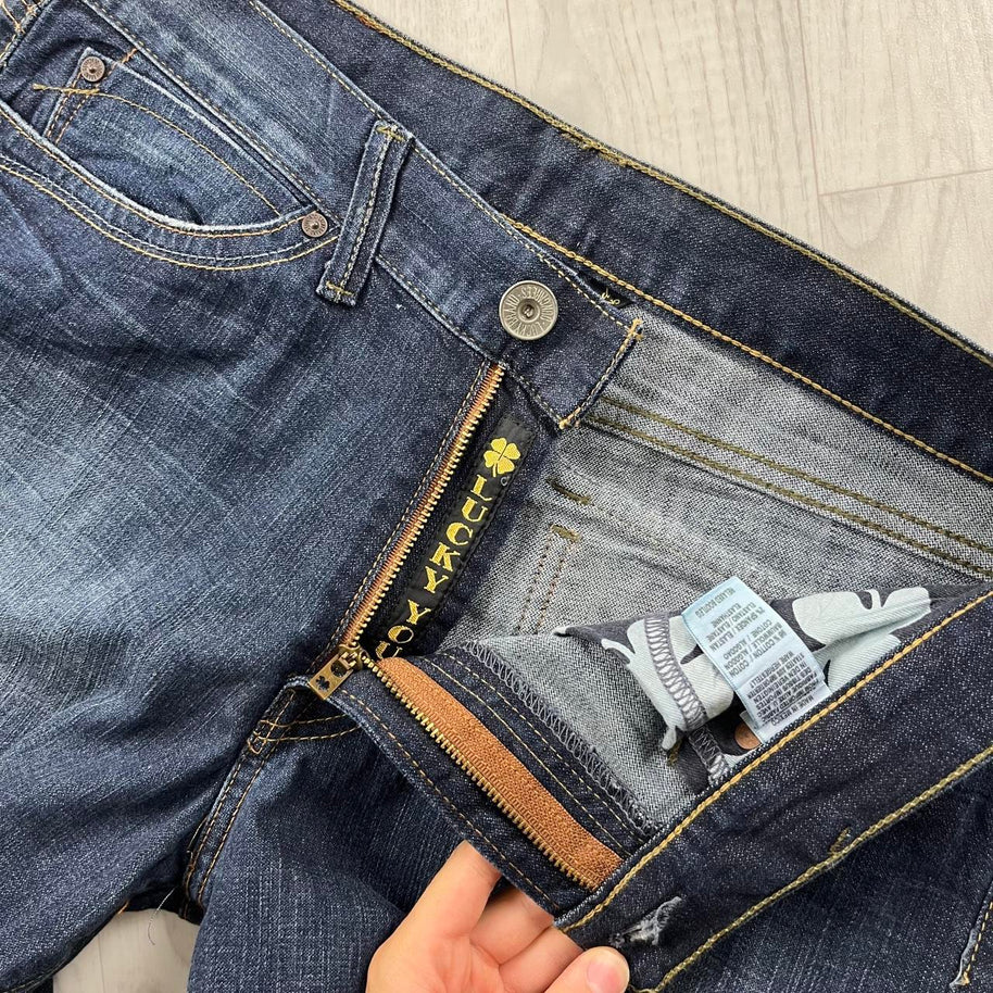 VINTAGE Y2K LUCKY BRAND BAGGY JEANS NAVY BLUE
