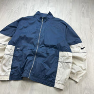 VINTAGE Y2K NIKE WINDBREAKER JACKET NAVY / WHITE