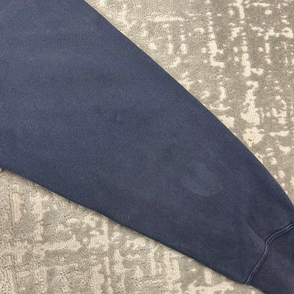 VINTAGE Y2K YANKEES MLB SPELL OUT SWEATSHIRT GREY / NAVY