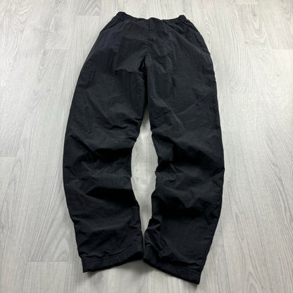 NIKE STRAIGHT LEG BAGGY TRACKSUIT BOTTOMS BLACK