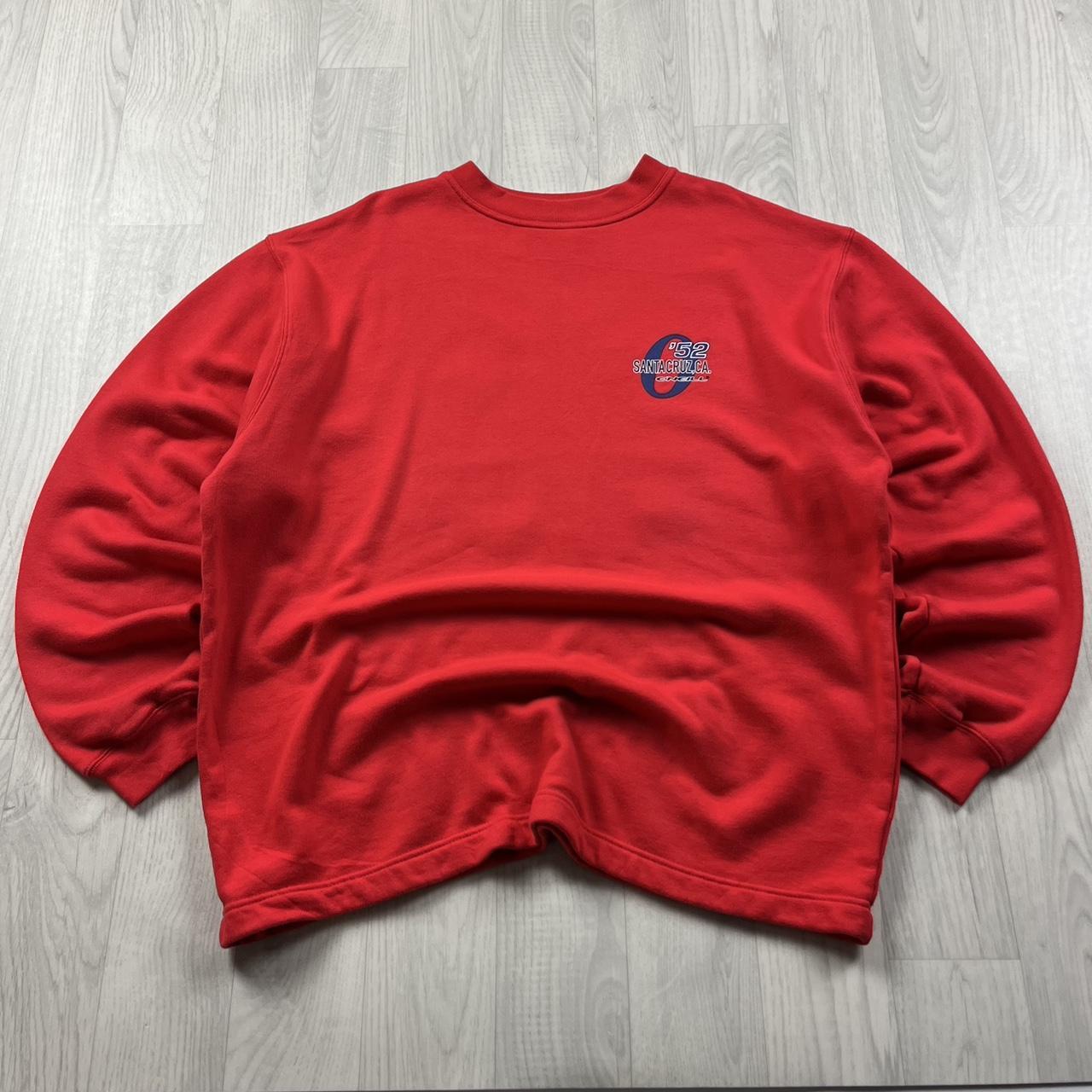 VINTAGE Y2K O’NEILL SANTA CRUZ GRAPHIC SWEATSHIRT RED