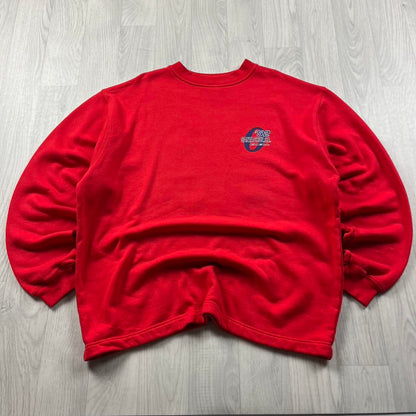 VINTAGE Y2K O’NEILL SANTA CRUZ GRAPHIC SWEATSHIRT RED
