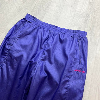 VINTAGE 90s ADIDAS BAGGY TRACKSUIT BOTTOMS PURPLE