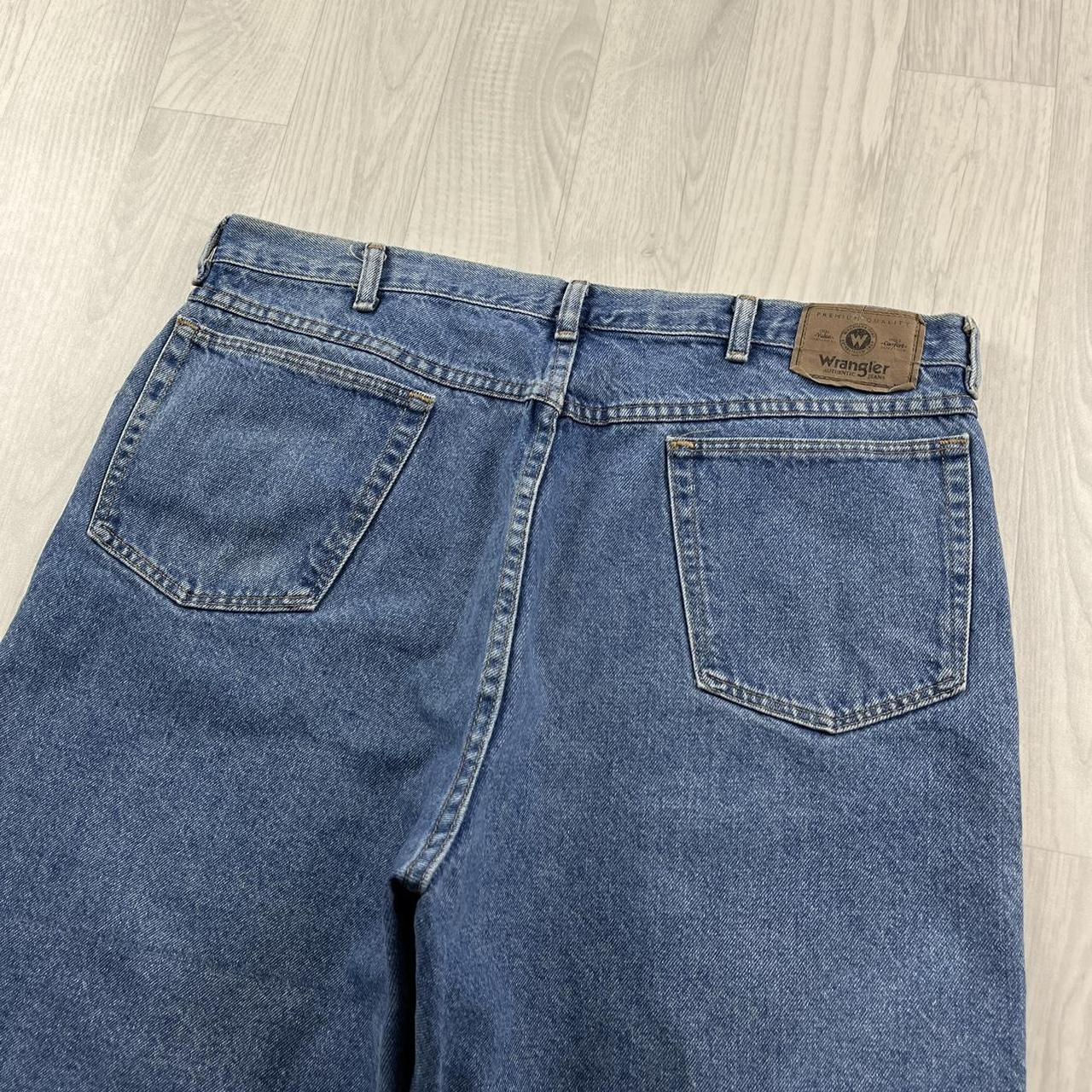 VINTAGE WRANGLER BAGGY LOOSE SKATER JORTS BLUE (36w)