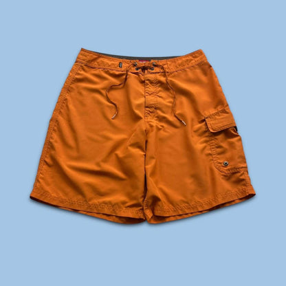 VINTAGE Y2K OAKLEY BAGGY BOARD SHORTS ORANGE