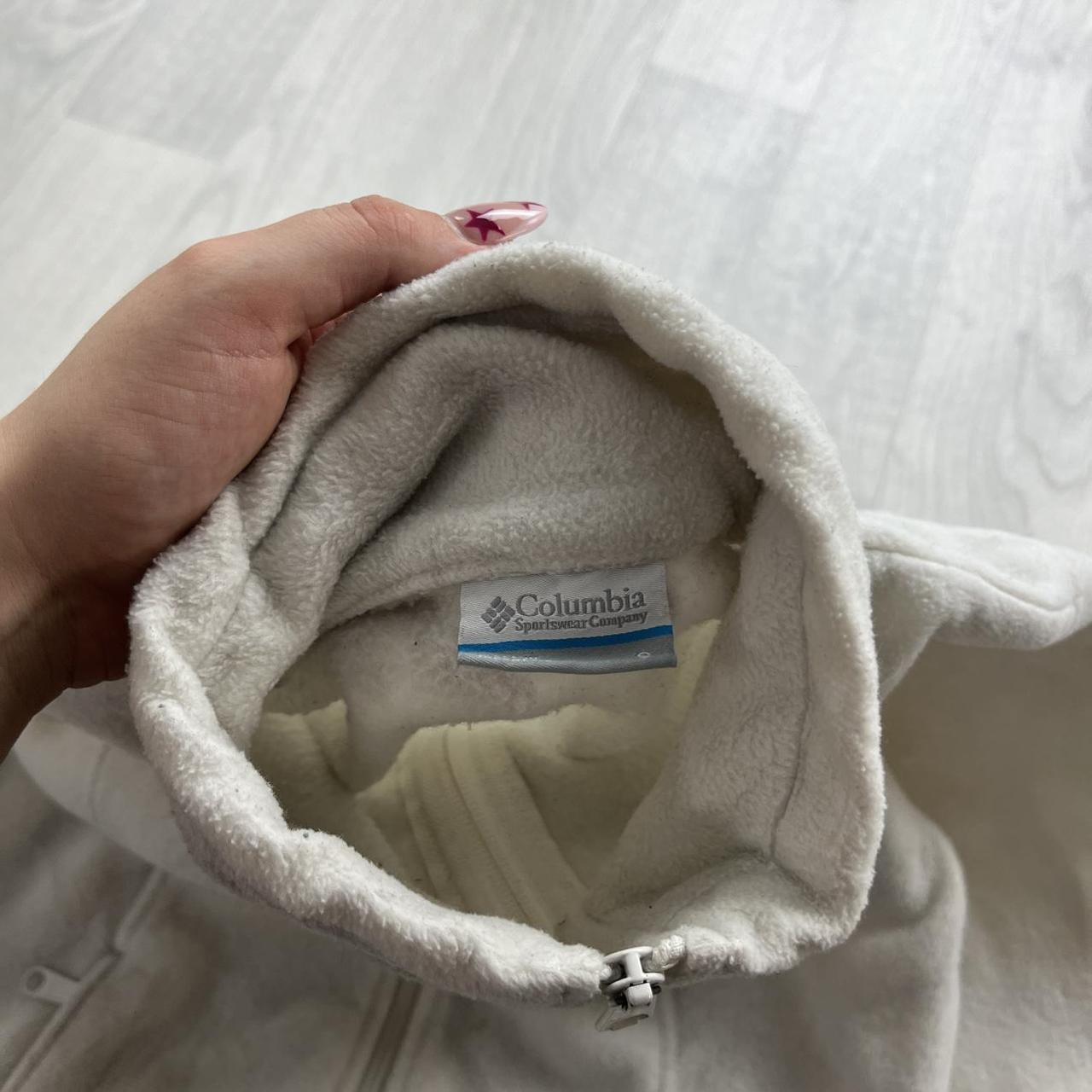 VINTAGE Y2K COLUMBIA ZIP UP FLEECE WHITE