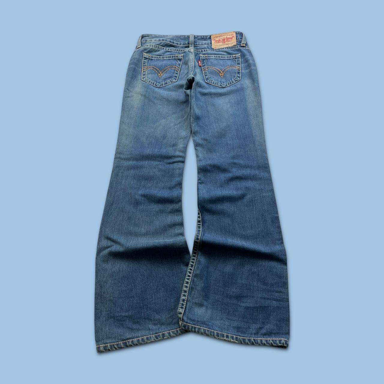 VINTAGE Y2K LEVIS LOW RISE BOOTCUT FLARED JEANS BLUE