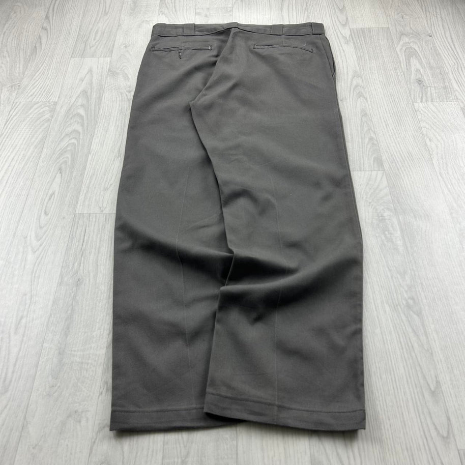 VINTAGE Y2K DICKIES 874 BAGGY TROUSERS GREY