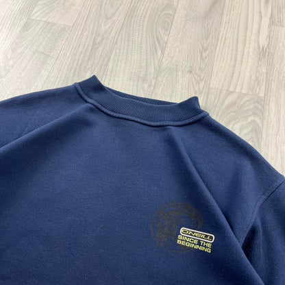 VINTAGE Y2K ONEILL GRAPHIC SWEATSHIRT NAVY BLUE