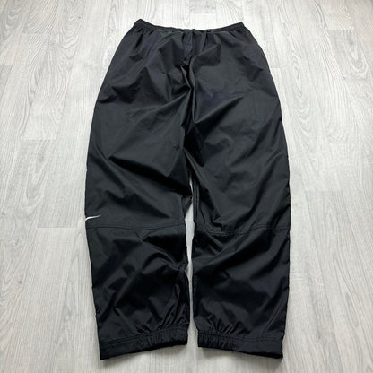 VINTAGE Y2K NIKE BAGGY SHELL TRACKSUIT BOTTOMS BLACK