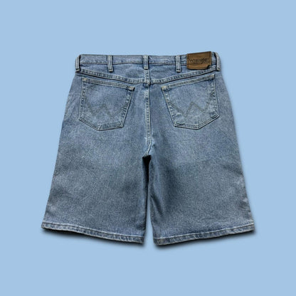 VINTAGE 00s WRANGLER BAGGY LOOSE JORTS LIGHT BLUE