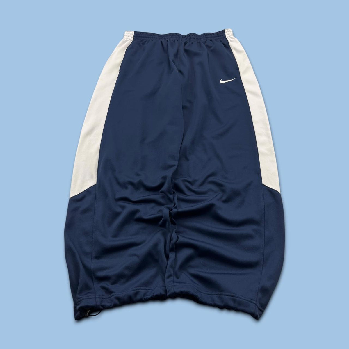 VINTAGE Y2K NIKE BAGGY TRACKSUIT BOTTOMS NAVY