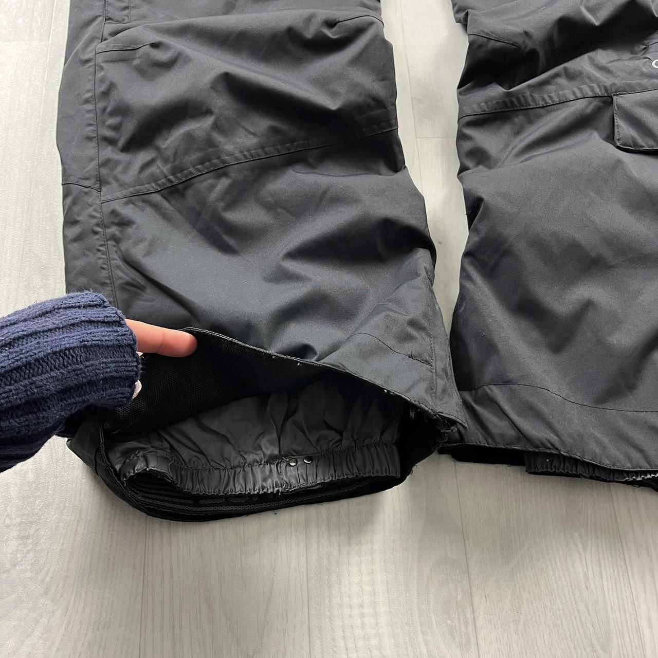 VINTAGE Y2K SURFANIC LOW RISE BAGGY SKI PANTS SALOPETTES BLACK