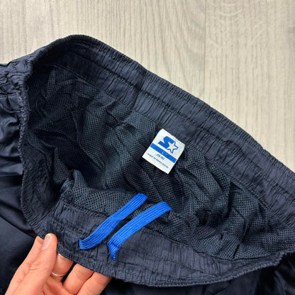 VINTAGE Y2K STARTER BAGGY TRACKSUIT BOTTOMS NAVY