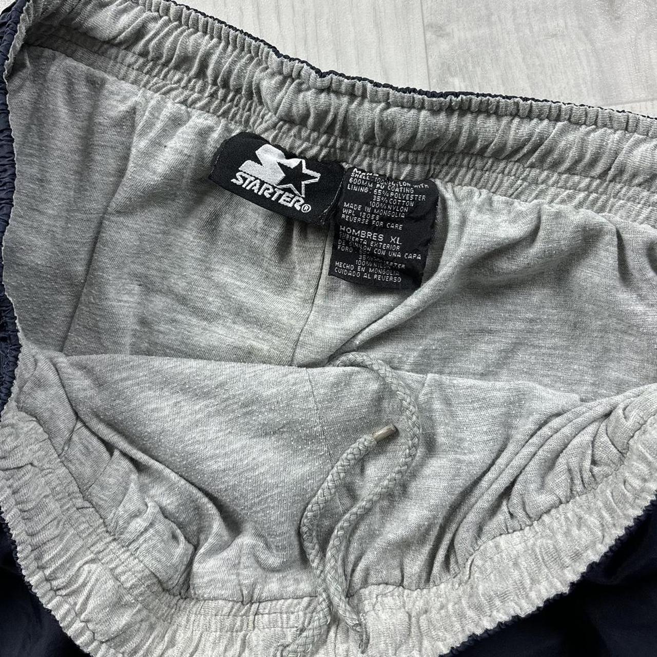 VINTAGE Y2K STARTER WIDE LEG TRACKSUIT BOTTOMS NAVY