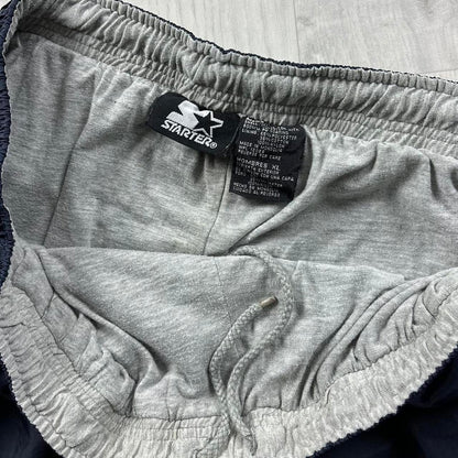 VINTAGE Y2K STARTER WIDE LEG TRACKSUIT BOTTOMS NAVY