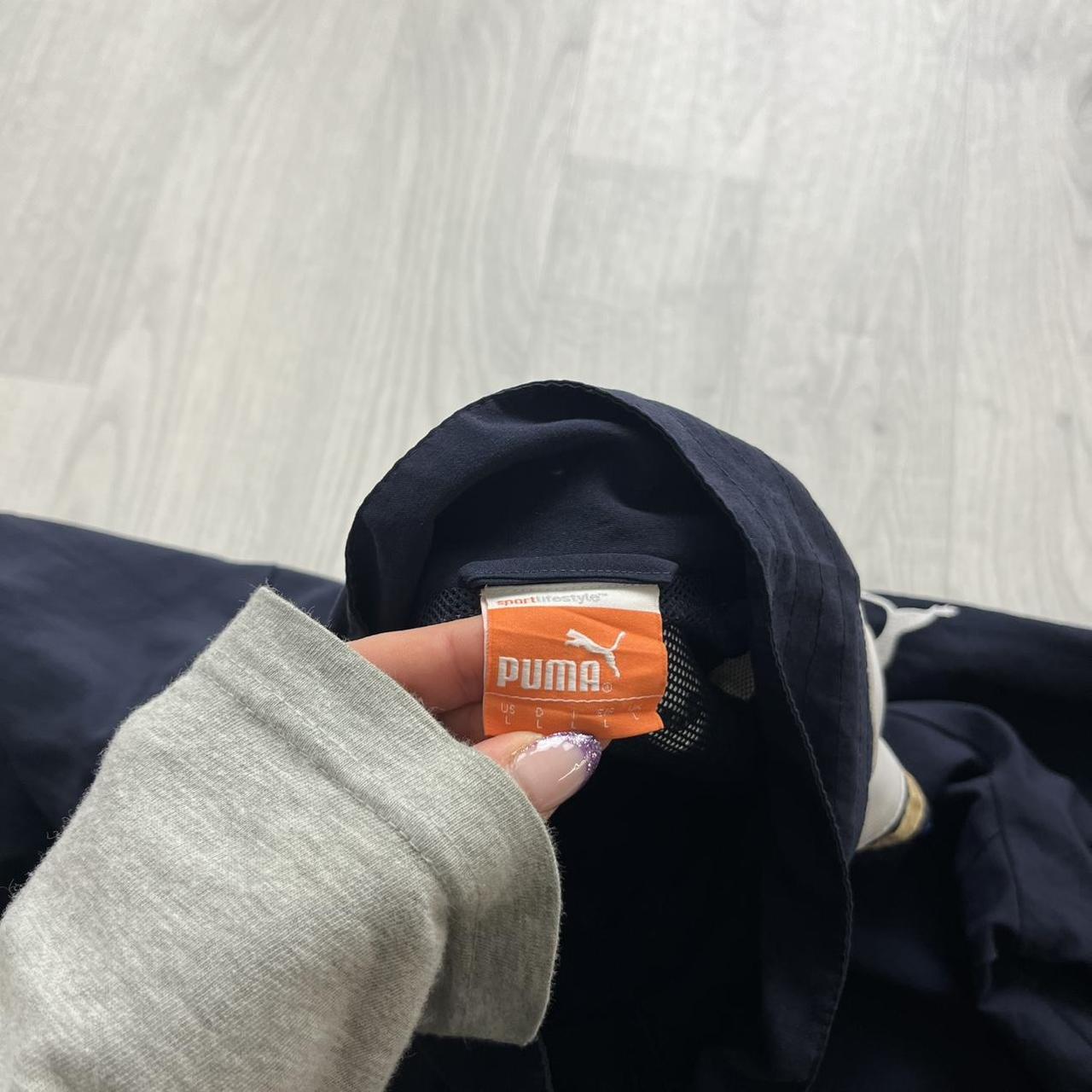 VINTAGE Y2K PUMA LAZIO WINDBREAKER TRACK JACKET NAVY