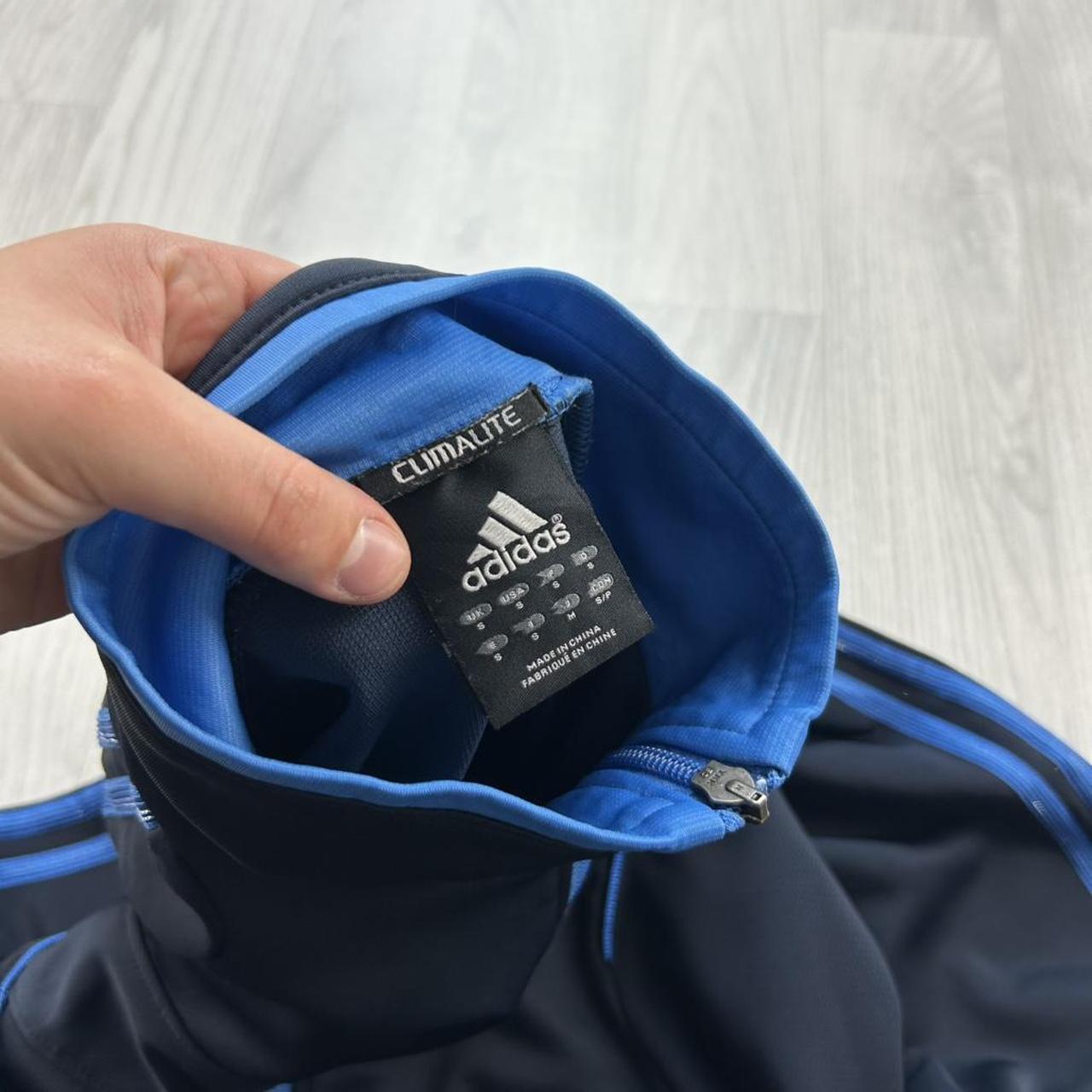 VINTAGE Y2K ADIDAS ZIP UP TRACK JACKET NAVY BLUE