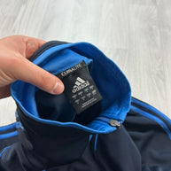VINTAGE Y2K ADIDAS ZIP UP TRACK JACKET NAVY BLUE