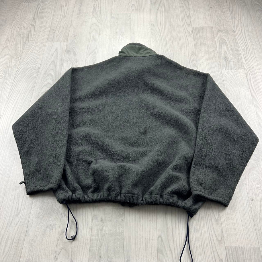VINTAGE 90s COLUMBIA ZIP UP FLEECE JACKET KHAKI GREEN
