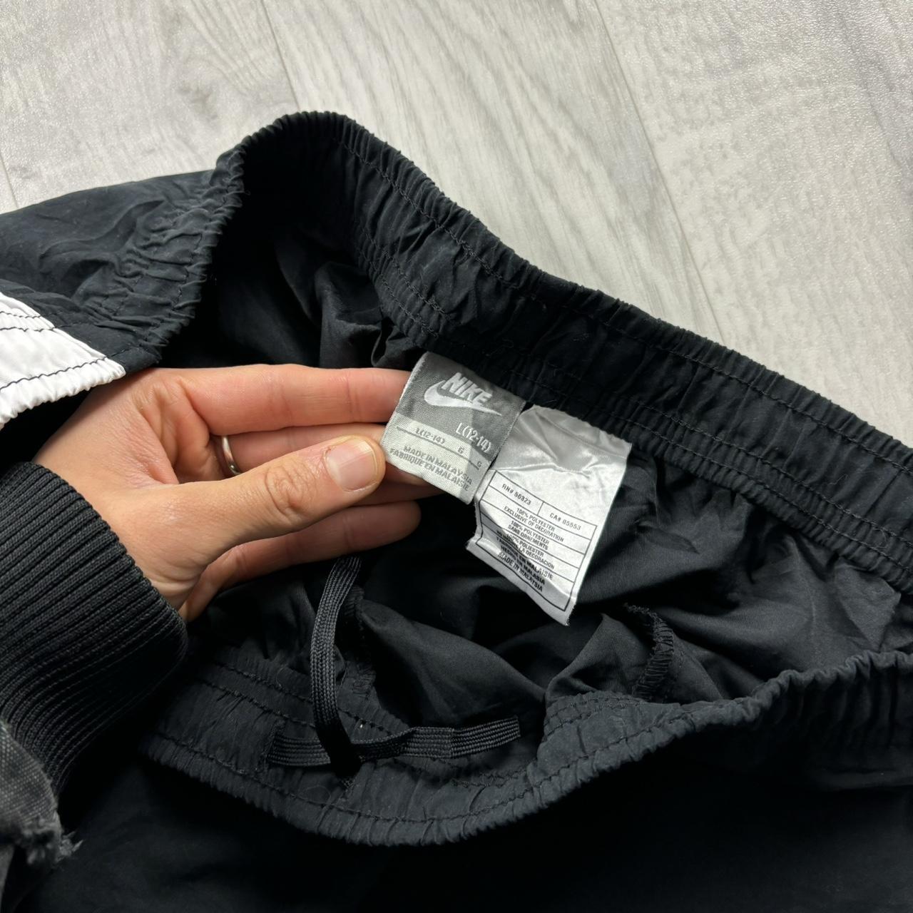 VINTAGE Y2K NIKE LOW RISE BAGGY TRACKSUIT BOTTOMS BLACK