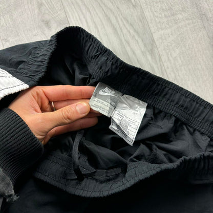 VINTAGE Y2K NIKE LOW RISE BAGGY TRACKSUIT BOTTOMS BLACK