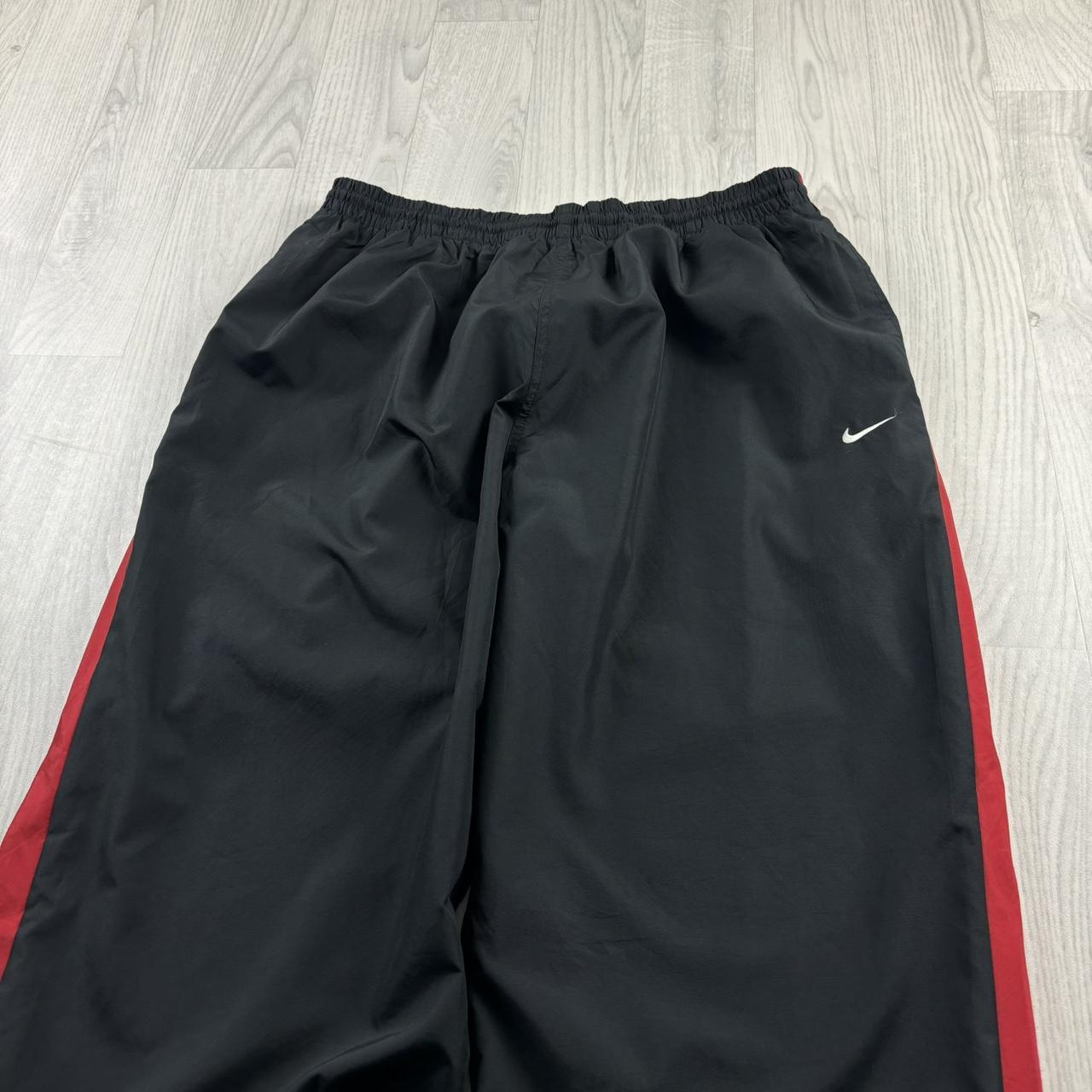 VINTAGE Y2K NIKE WIDE LEG BAGGY TRACKSUIT BOTTOMS BLACK