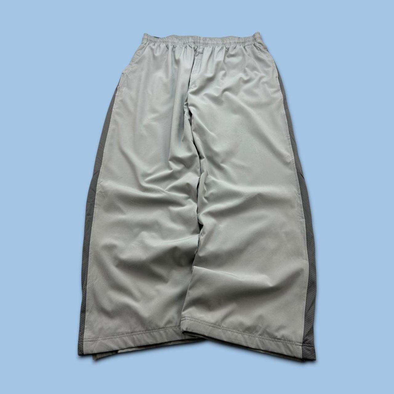 VINTAGE Y2K REEBOK BAGGY TRACKSUIT BOTTOMS GREY