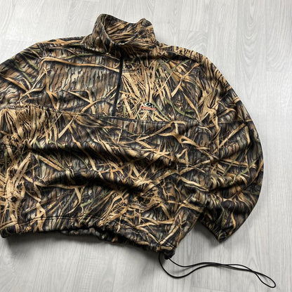 VINTAGE MOSSY OAK REALTREE TECHNICAL ZIP UP FLEECE CAMO