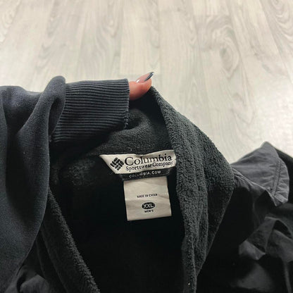 VINTAGE Y2K COLUMBIA ZIP UP TECHNICAL FLEECE BLACK