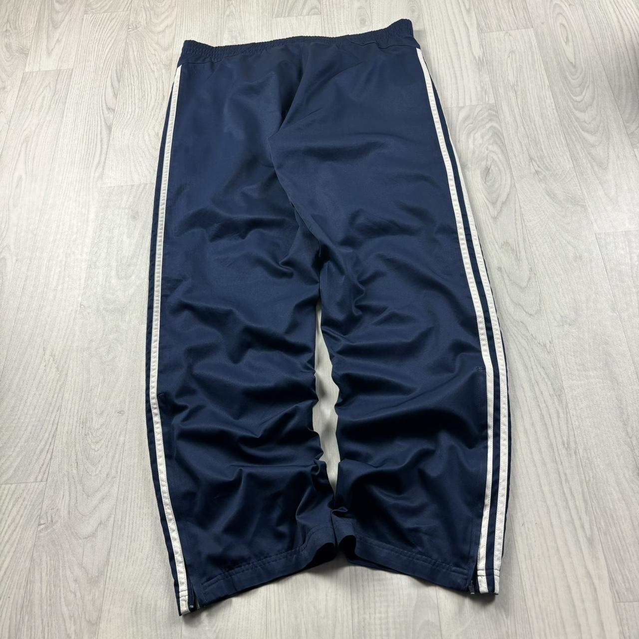 VINTAGE Y2K ADIDAS BAGGY TRACKSUIT BOTTOMS NAVY