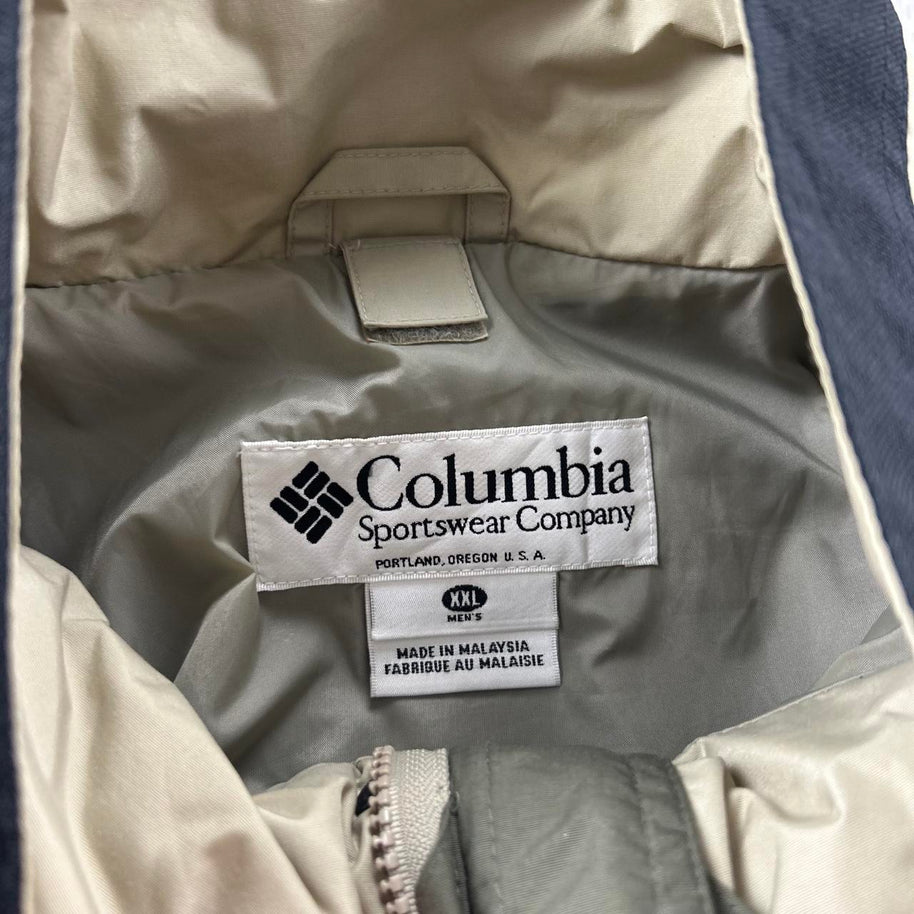 VINTAGE Y2K COLUMBIA UTILITY SKI JACKET CREAM / BLACK