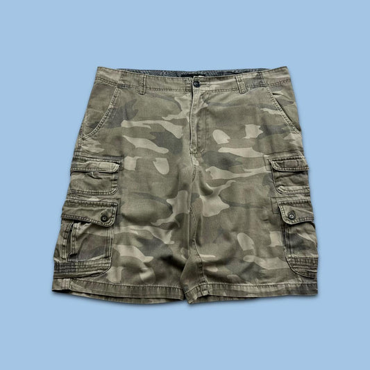 VINTAGE Y2K OCEAN PACIFIC BAGGY CAMO CARGO SHORTS