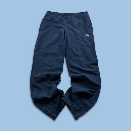 VINTAGE Y2K ADIDAS BAGGY TRACKSUIT BOTTOMS NAVY